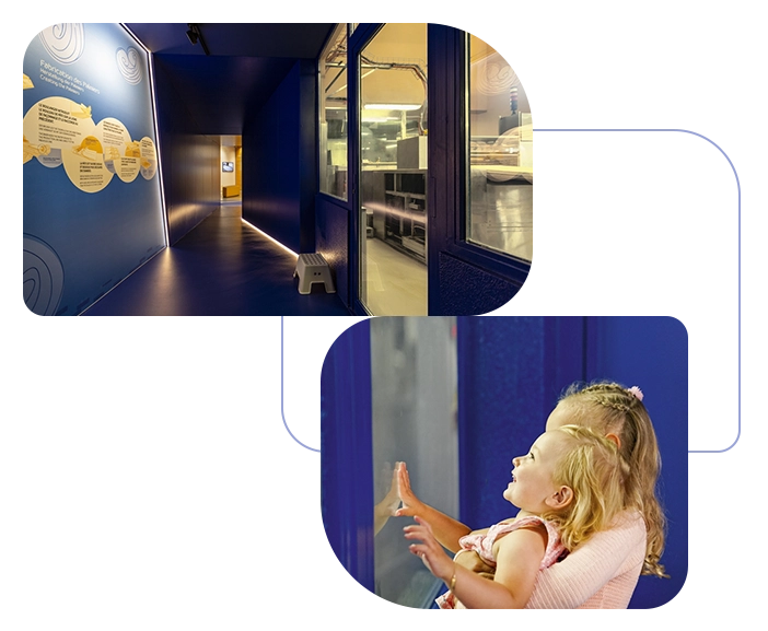 Lignes de production du musée interactif de La Fabrique